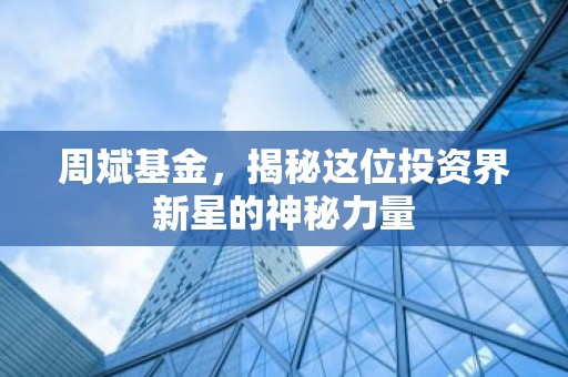 周斌基金，揭秘这位投资界新星的神秘力量