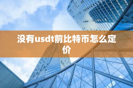 没有usdt前比特币怎么定价