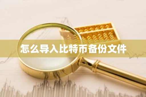 怎么导入比特币备份文件