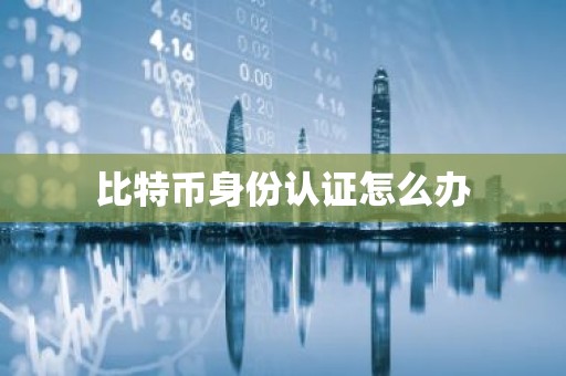 比特币身份认证怎么办