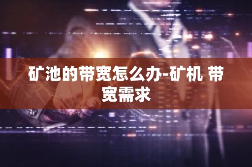 矿池的带宽怎么办-矿机 带宽需求