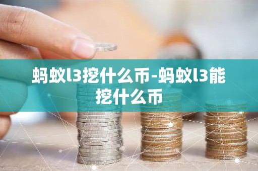 蚂蚁l3挖什么币-蚂蚁l3能挖什么币