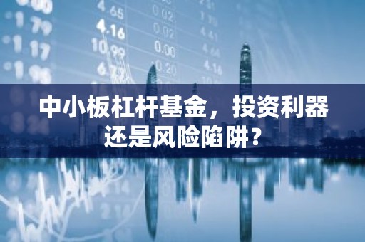 中小板杠杆基金，投资利器还是风险陷阱？