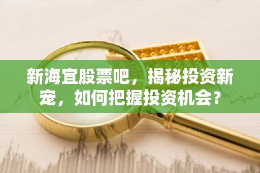 新海宜股票吧，揭秘投资新宠，如何把握投资机会？