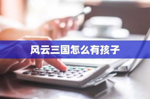 风云三国怎么有孩子