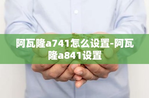 阿瓦隆a741怎么设置-阿瓦隆a841设置