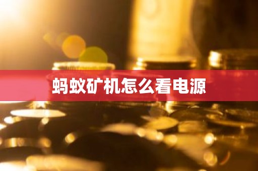 蚂蚁矿机怎么看电源