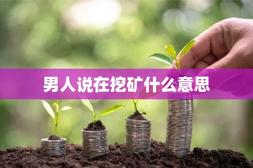 男人说在挖矿什么意思
