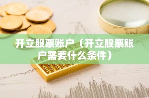 开立股票账户（开立股票账户需要什么条件）