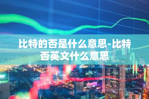 比特的否是什么意思-比特否英文什么意思