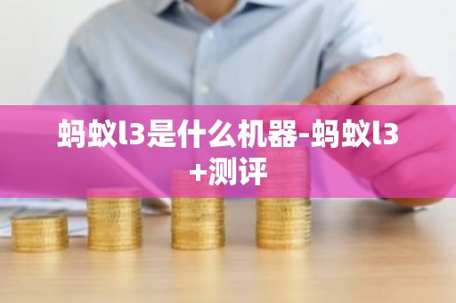 蚂蚁l3是什么机器-蚂蚁l3+测评