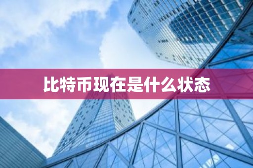 比特币现在是什么状态