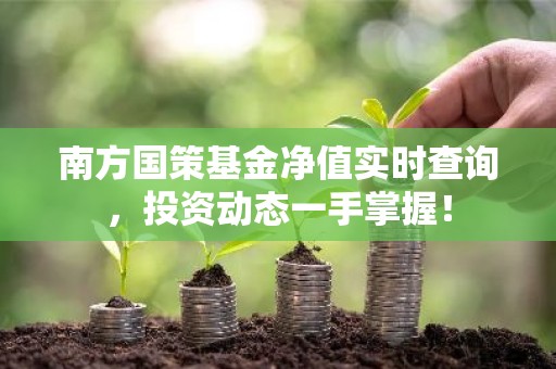 南方国策基金净值实时查询，投资动态一手掌握！