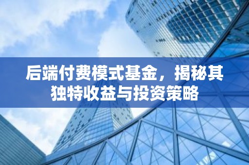 后端付费模式基金，揭秘其独特收益与投资策略