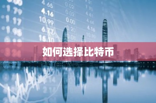 如何选择比特币