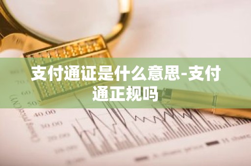 支付通证是什么意思-支付通正规吗