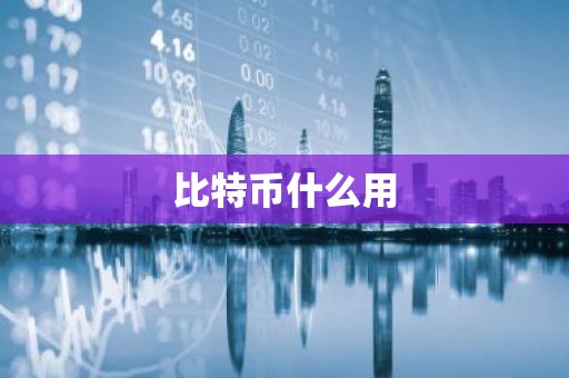 比特币什么用