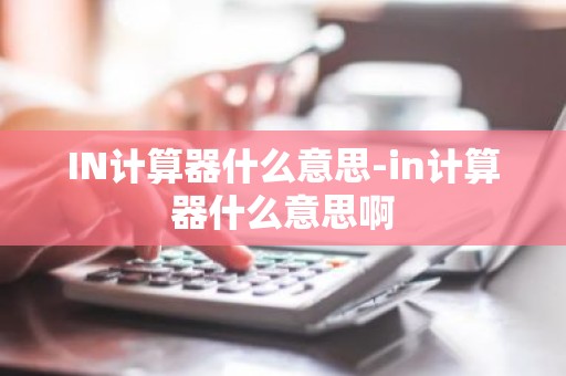 IN计算器什么意思-in计算器什么意思啊