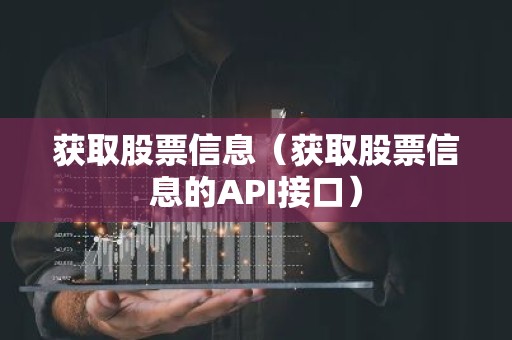 获取股票信息（获取股票信息的API接口）
