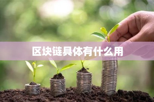 区块链具体有什么用
