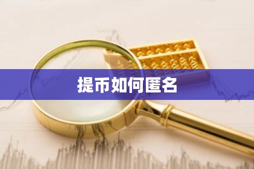 提币如何匿名