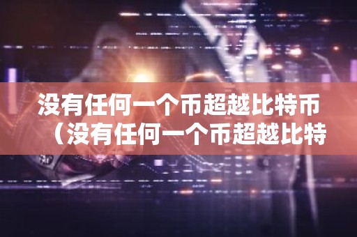 没有任何一个币超越比特币（没有任何一个币超越比特币吗）