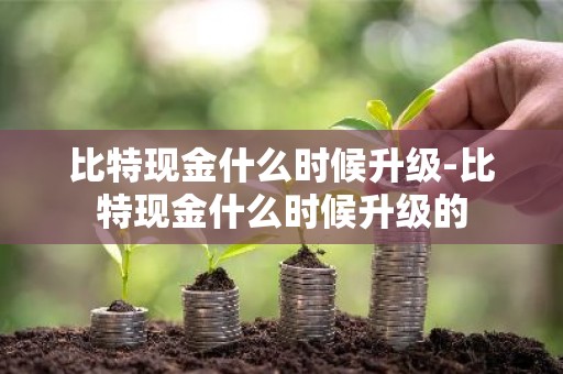 比特现金什么时候升级-比特现金什么时候升级的