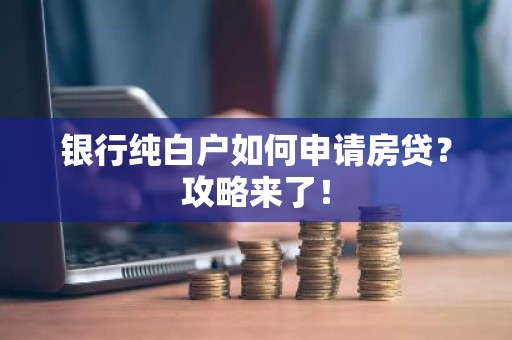 银行纯白户如何申请房贷？攻略来了！