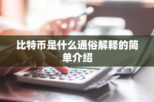 比特币是什么通俗解释的简单介绍