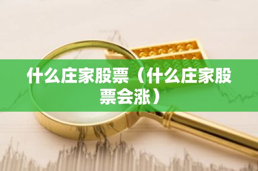 什么庄家股票（什么庄家股票会涨）