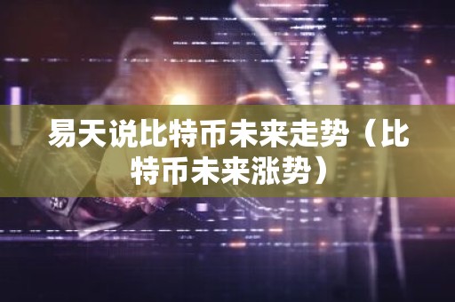 易天说比特币未来走势（比特币未来涨势）