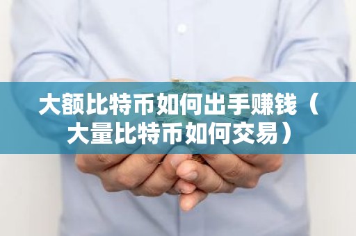 大额比特币如何出手赚钱（大量比特币如何交易）