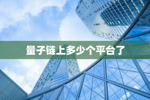 量子链上多少个平台了