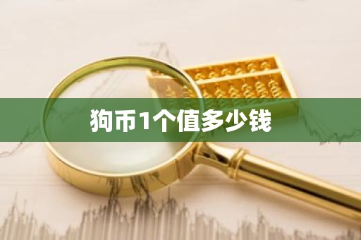 狗币1个值多少钱