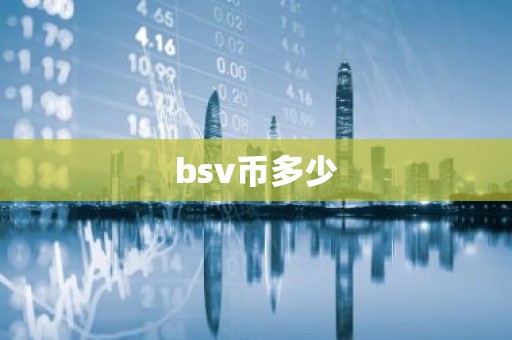 bsv币多少