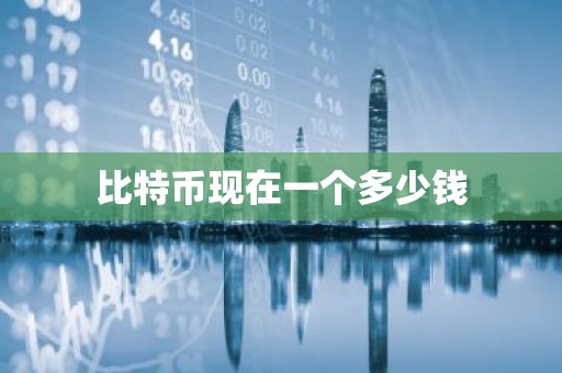 比特币现在一个多少钱