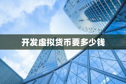 开发虚拟货币要多少钱