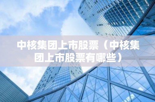 中核集团上市股票（中核集团上市股票有哪些）