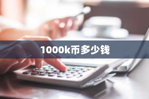 1000k币多少钱