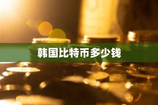 韩国比特币多少钱