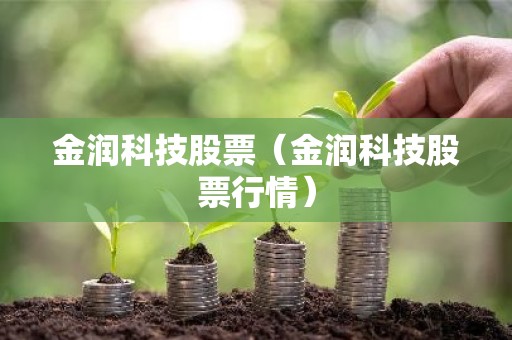 金润科技股票（金润科技股票行情）