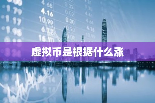 虚拟币是根据什么涨