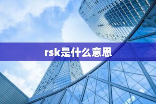 rsk是什么意思