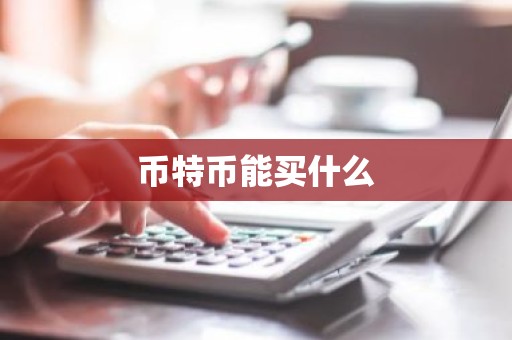 币特币能买什么
