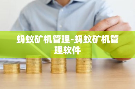 蚂蚁矿机管理-蚂蚁矿机管理软件