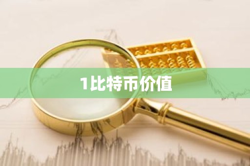 1比特币价值