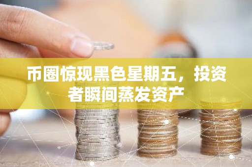 币圈惊现黑色星期五，投资者瞬间蒸发资产