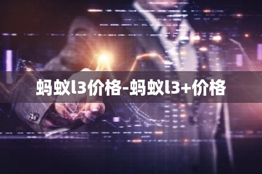 蚂蚁l3价格-蚂蚁l3+价格