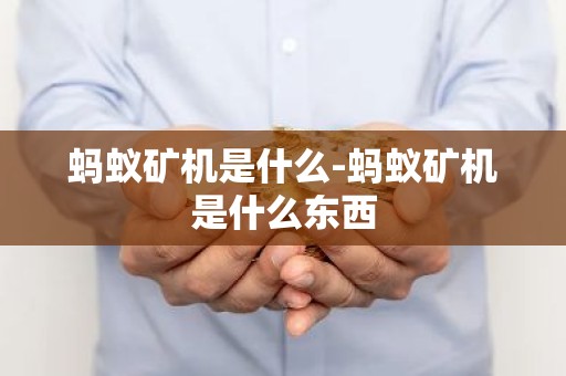 蚂蚁矿机是什么-蚂蚁矿机是什么东西