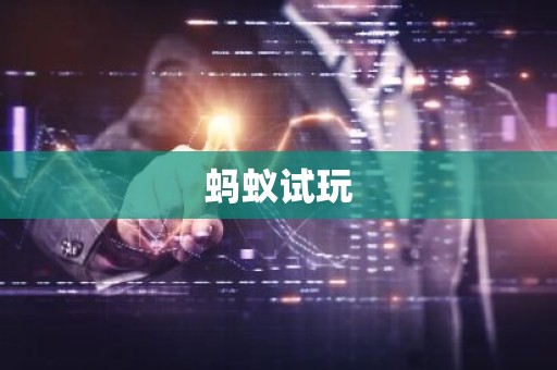 蚂蚁试玩
